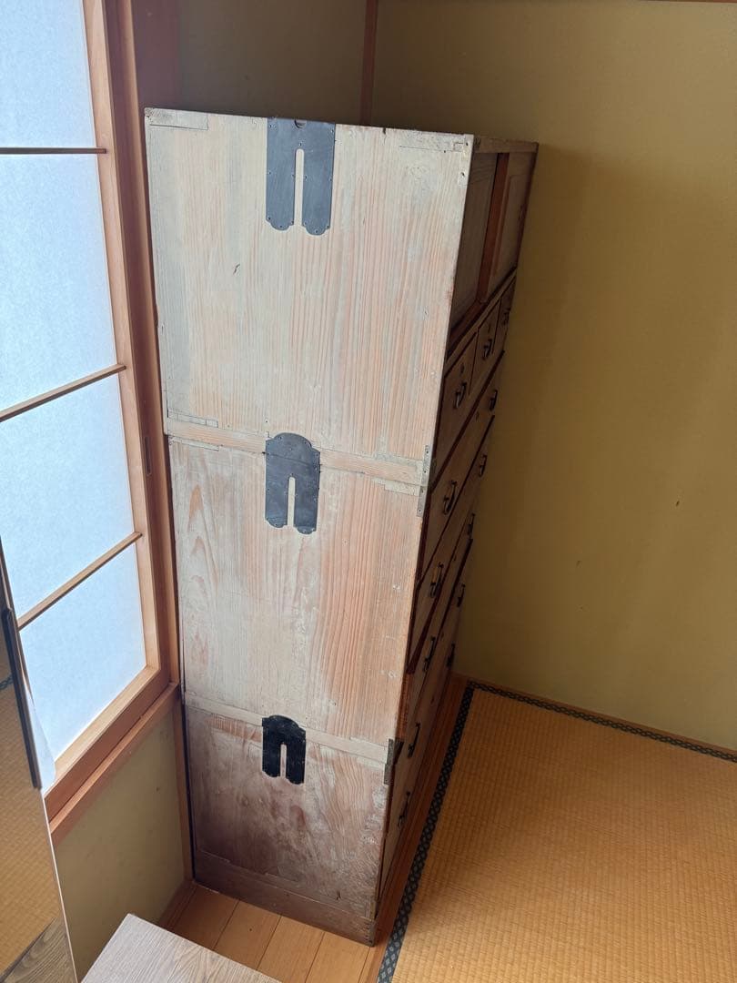桐タンス　茶箪笥 和家具 収納棚 和室 座敷 タンス　箪笥　時代箪笥　桐