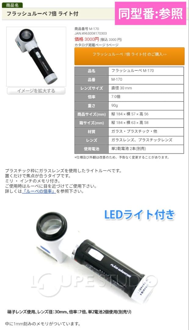 【新品】池田レンズ工業 虫眼鏡　ルーペ 拡大鏡 4個セット 日本製