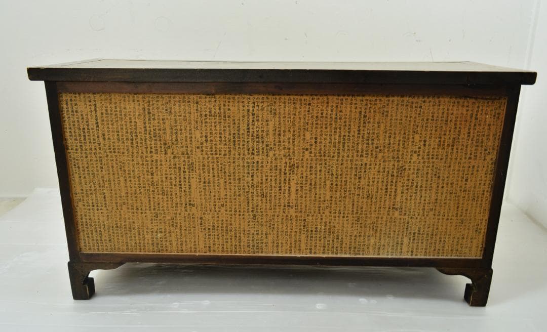 李朝家具　箪笥　金具 引き出し４杯 飾り棚 収納家具