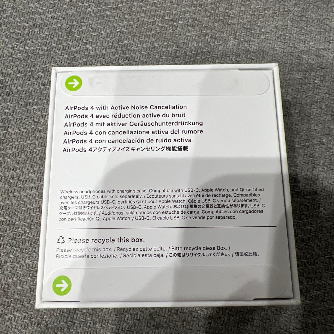 AirPods 4 アクティブノイズキャンセリング未開封