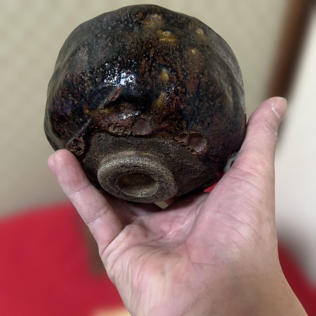 古美術　骨董品　黒楽茶碗　木箱