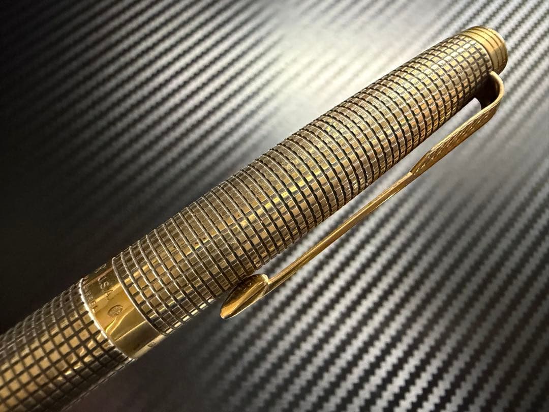 極美品 パーカー 75 万年筆 18K フランス仕様 バーメイル M 中字