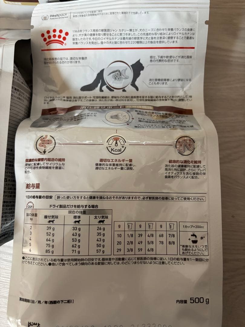 値下げ CANIN 猫　消化器サポート 可溶性繊維500g×3袋