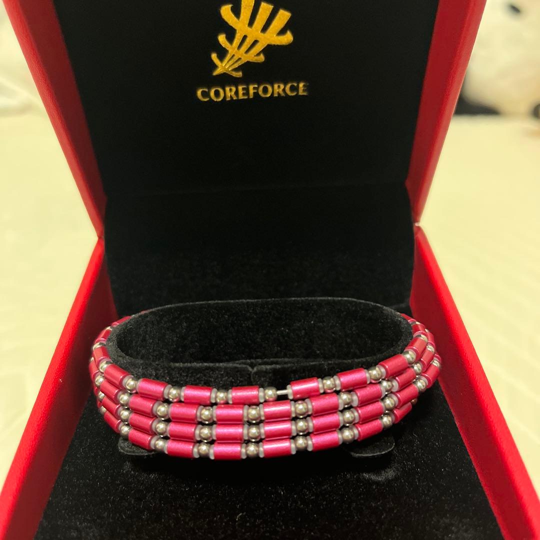 COREFORCE ビーズブレスレット ピンク