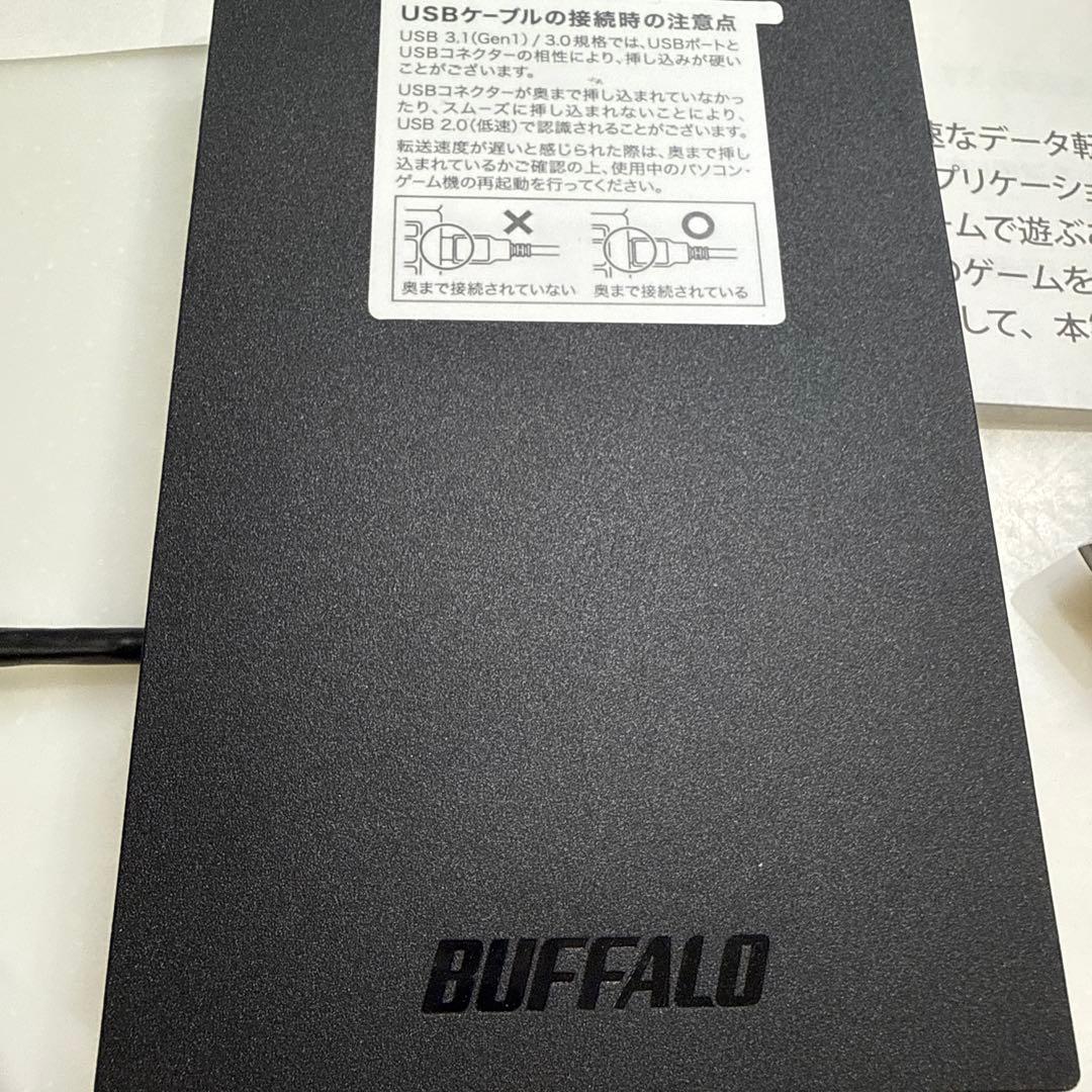 バッファロー USB3.1(Gen1)対応 外付けポータブルSSD 1.9TB