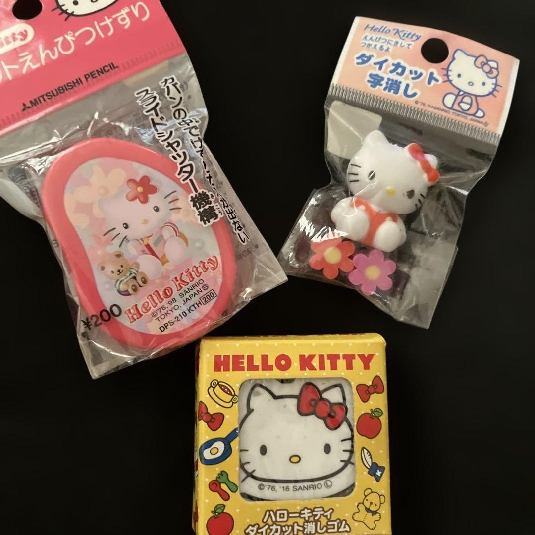 ハローキティ ステーショナリーセット売り レトロ 筆入れ、鉛筆他