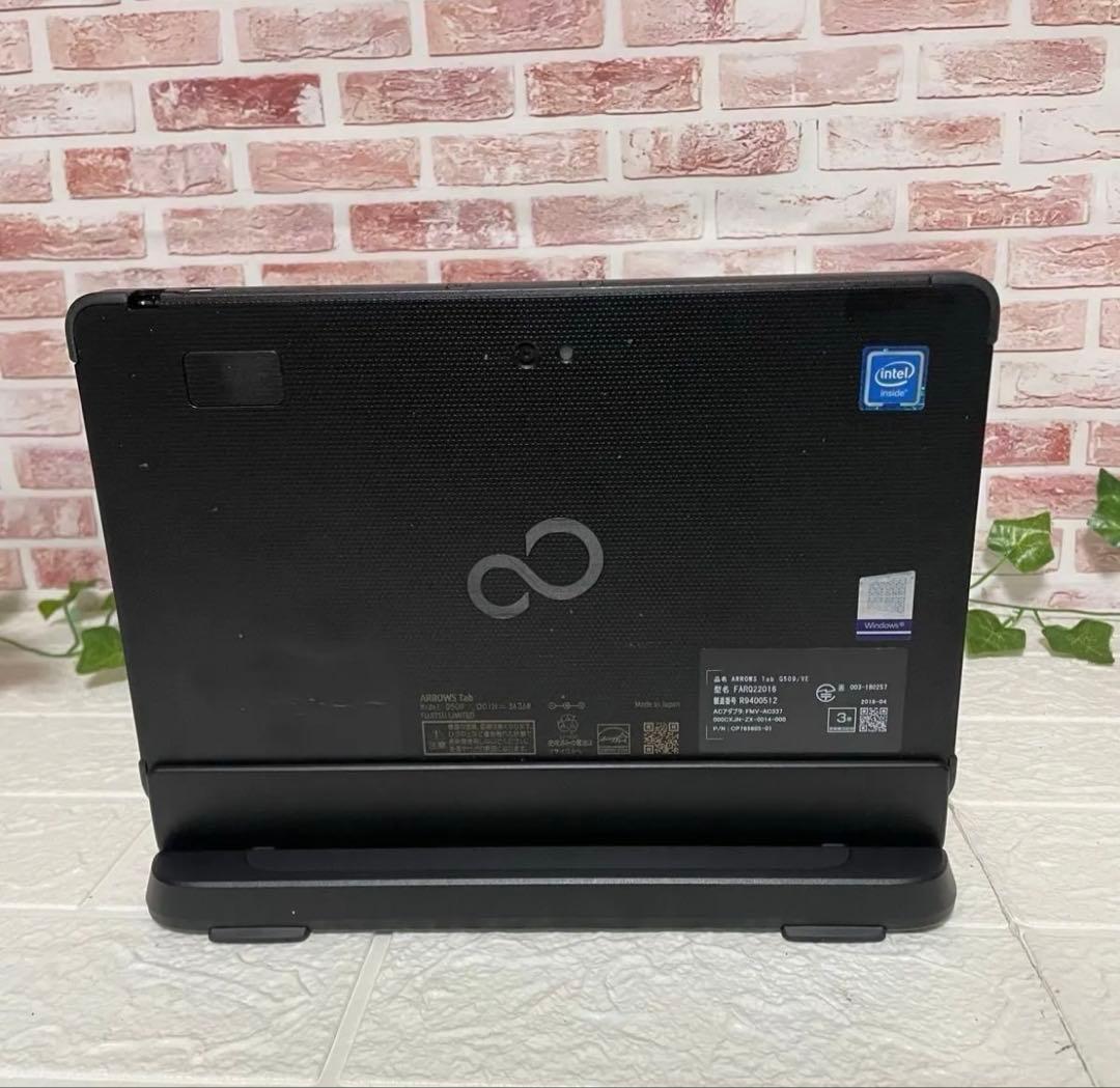 ★タブレット中古富士通SSD128GB★Q509/VE カメラ ノートPC228