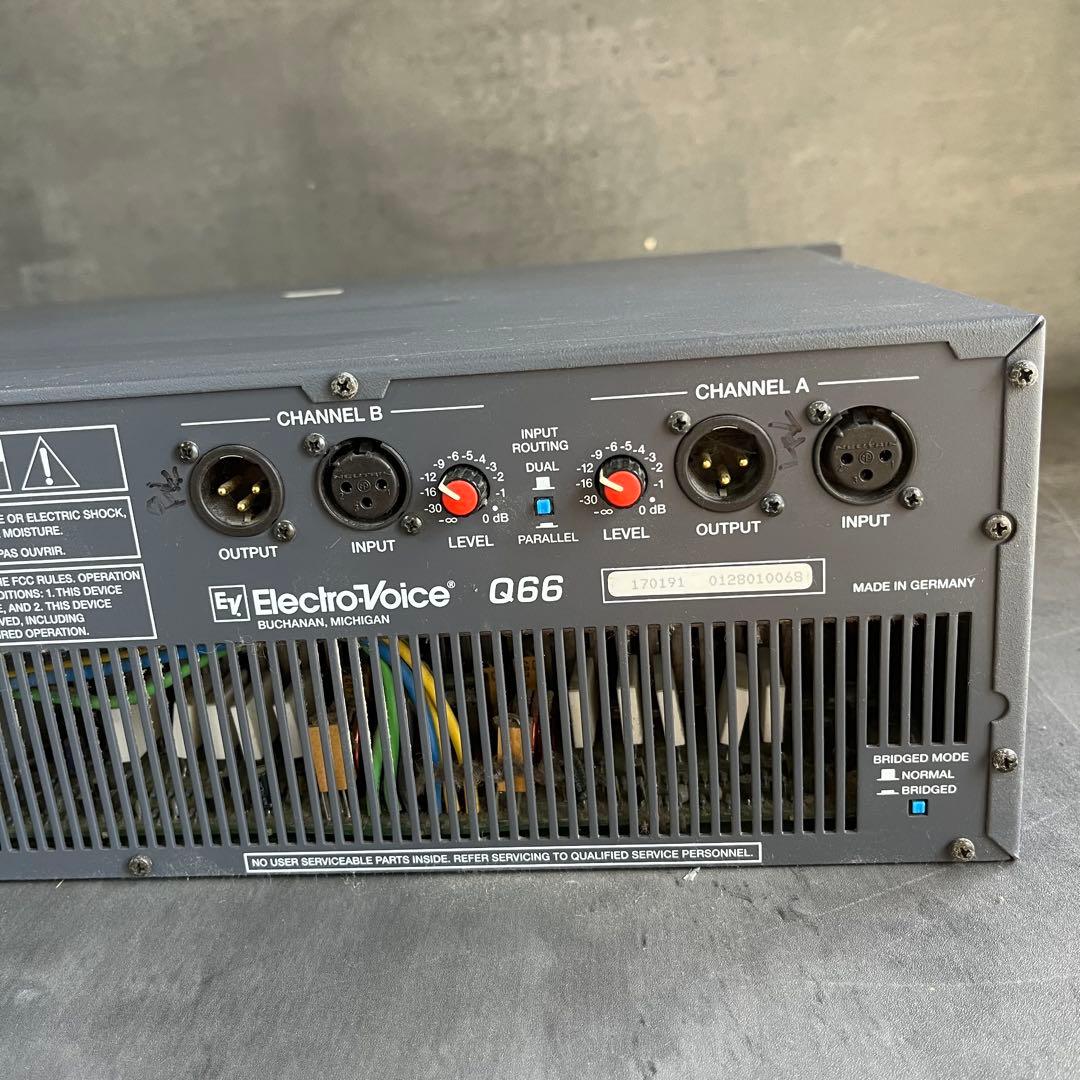 Electro-Voice Q66 パワーアンプ EV プロフェッショナルアンプ