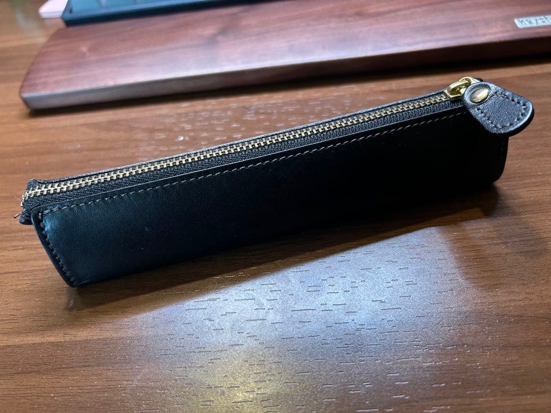 レザー製 SOMES 筆箱 ペンケース 万年筆