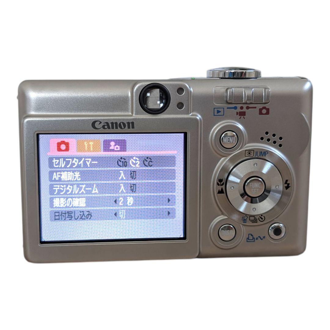 美品 動作確認済 CANON IXY 55 デジカメ シルバー 充電器 付属品多