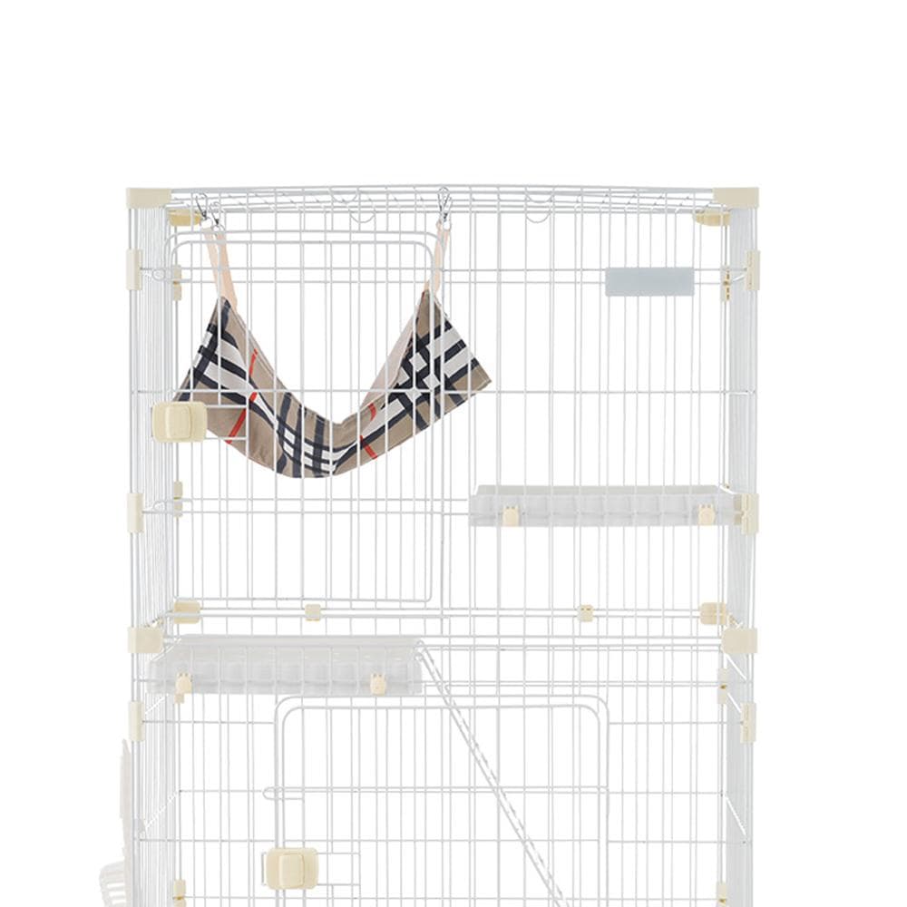 【新品】猫トイレ&ハンモック付き2段ケージ キャスター付き 新作