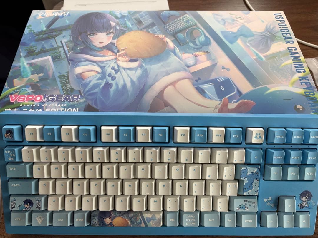 値下げ)VSPOGEAR ゲーミングキーボード 限定版(#紡木こかげ)