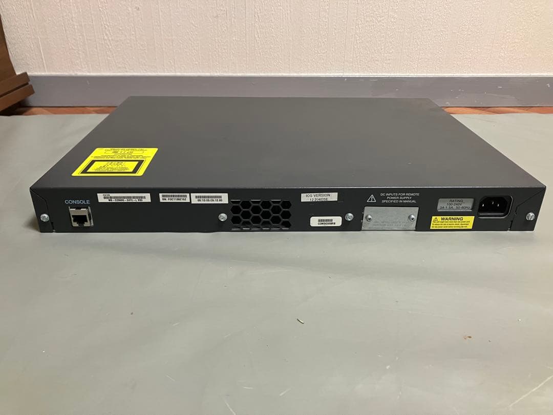Cisco Catalyst 2960G 起動確認済 CCNA資格勉強