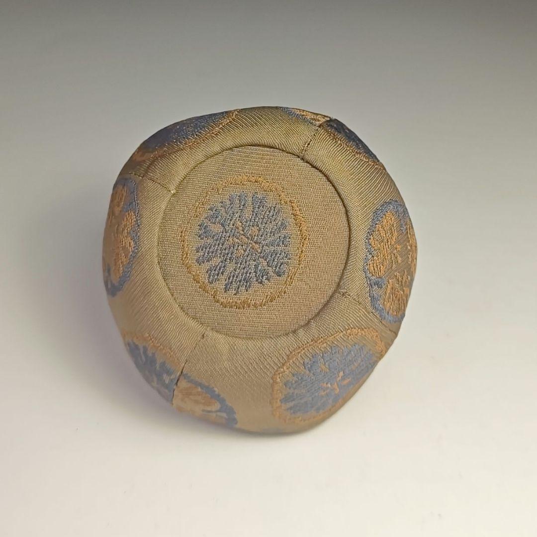 ウ350 棗『鵬雲斎極箱　花押』『時代　梨地　菊金蒔絵　平棗　共箱　仕覆付』茶道