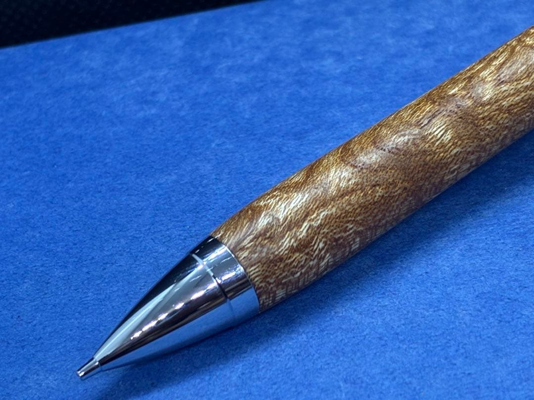 【早い者勝ち】欅玉杢　シャーペン0.5 加藤金属　木軸ペン　ハンドメイド