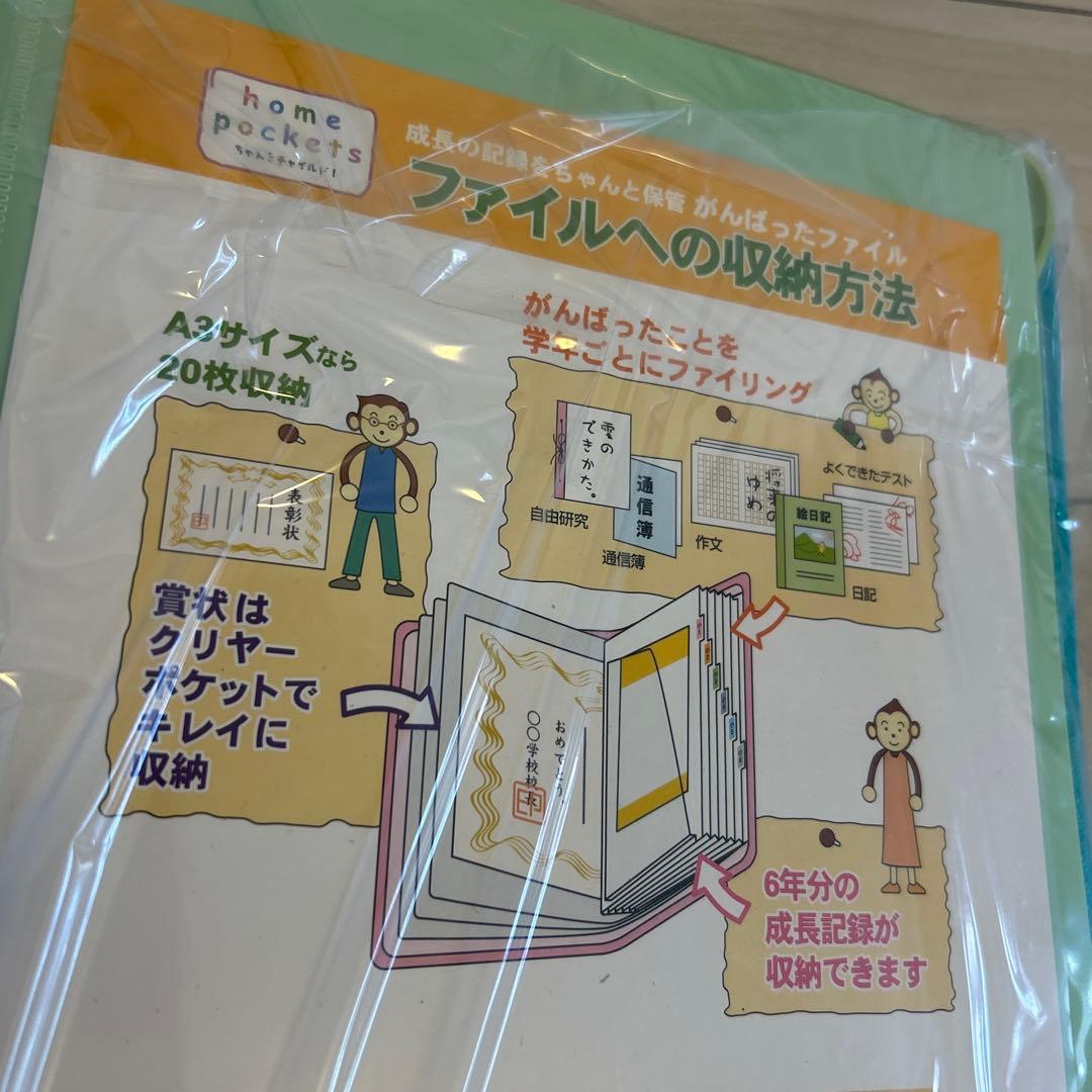 【新品・３個まとめ売り】がんばったファイル OFP-502B#27（きみどり）