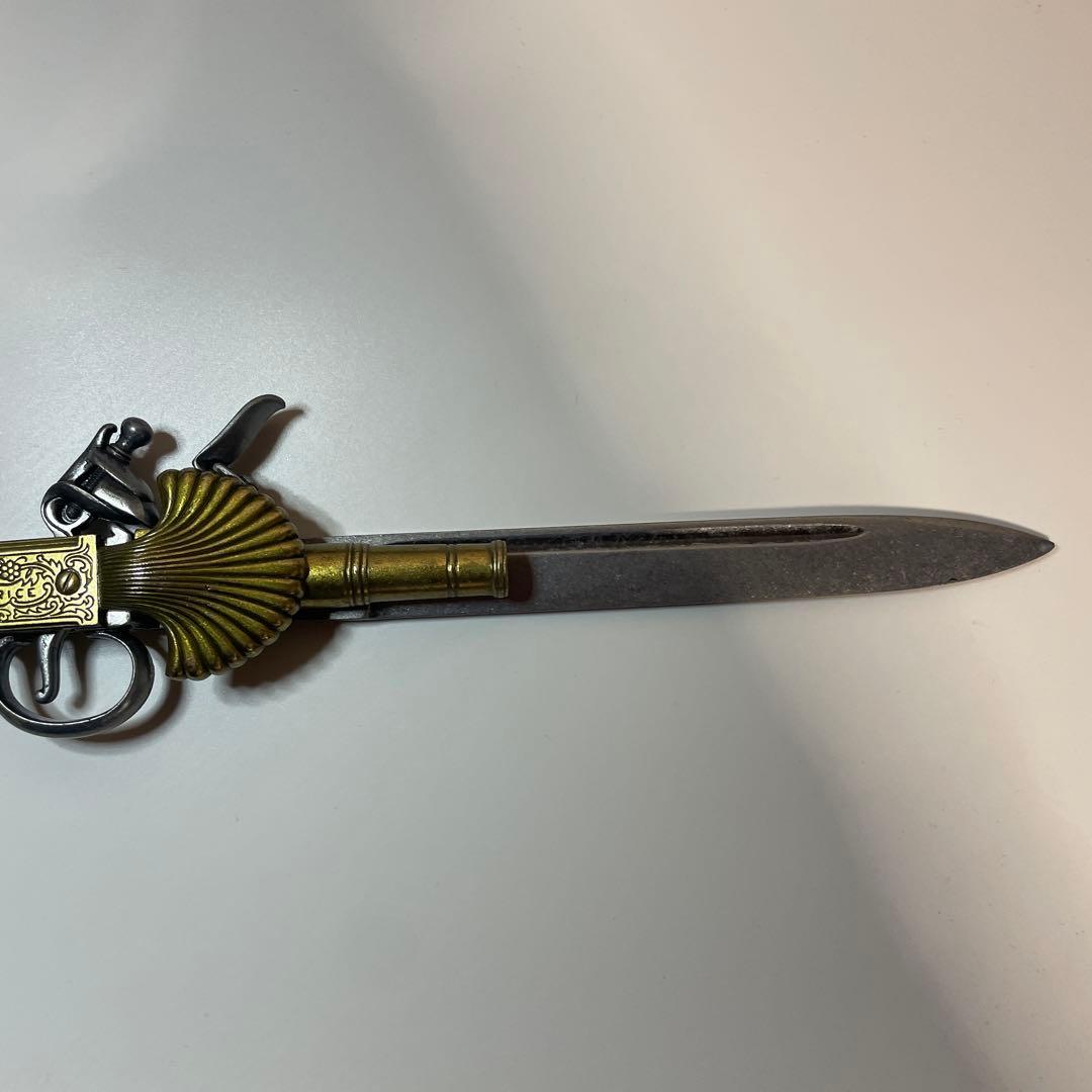 ▲スペインDENIX製 フリントロック ダガー 銃剣 絶版品 ガンブレード