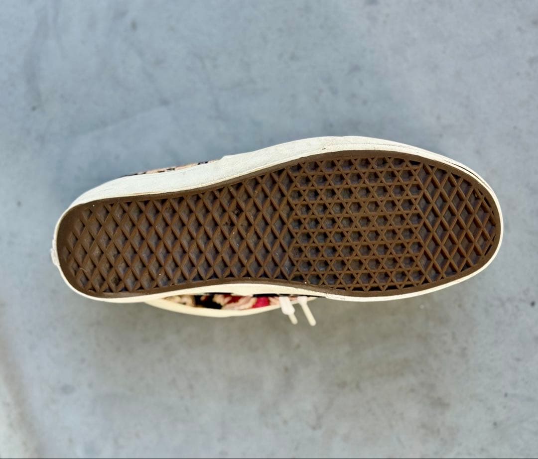【美品】Vans 花柄 スニーカー 28.5cm ネイビー・ベージュ