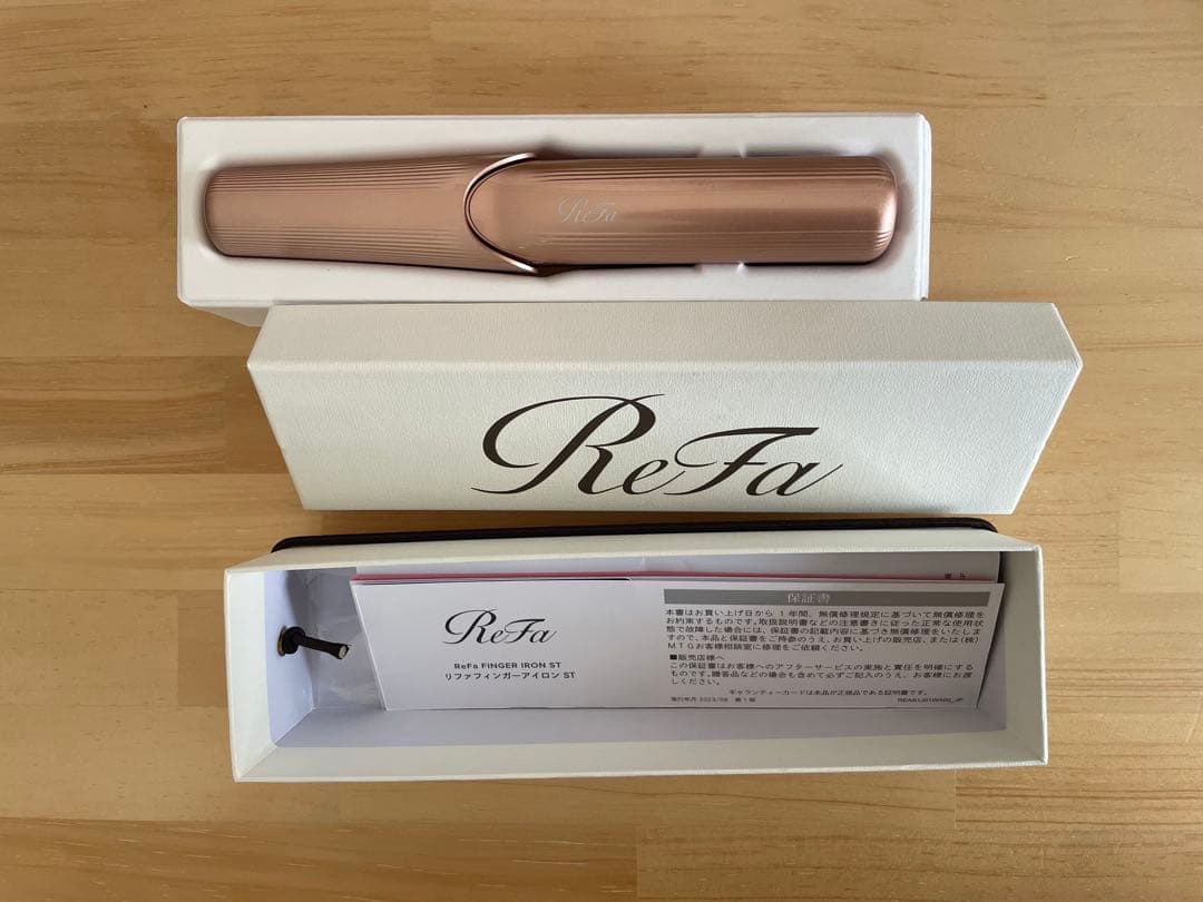 ReFa フィンガーアイロン ピンク コードなし