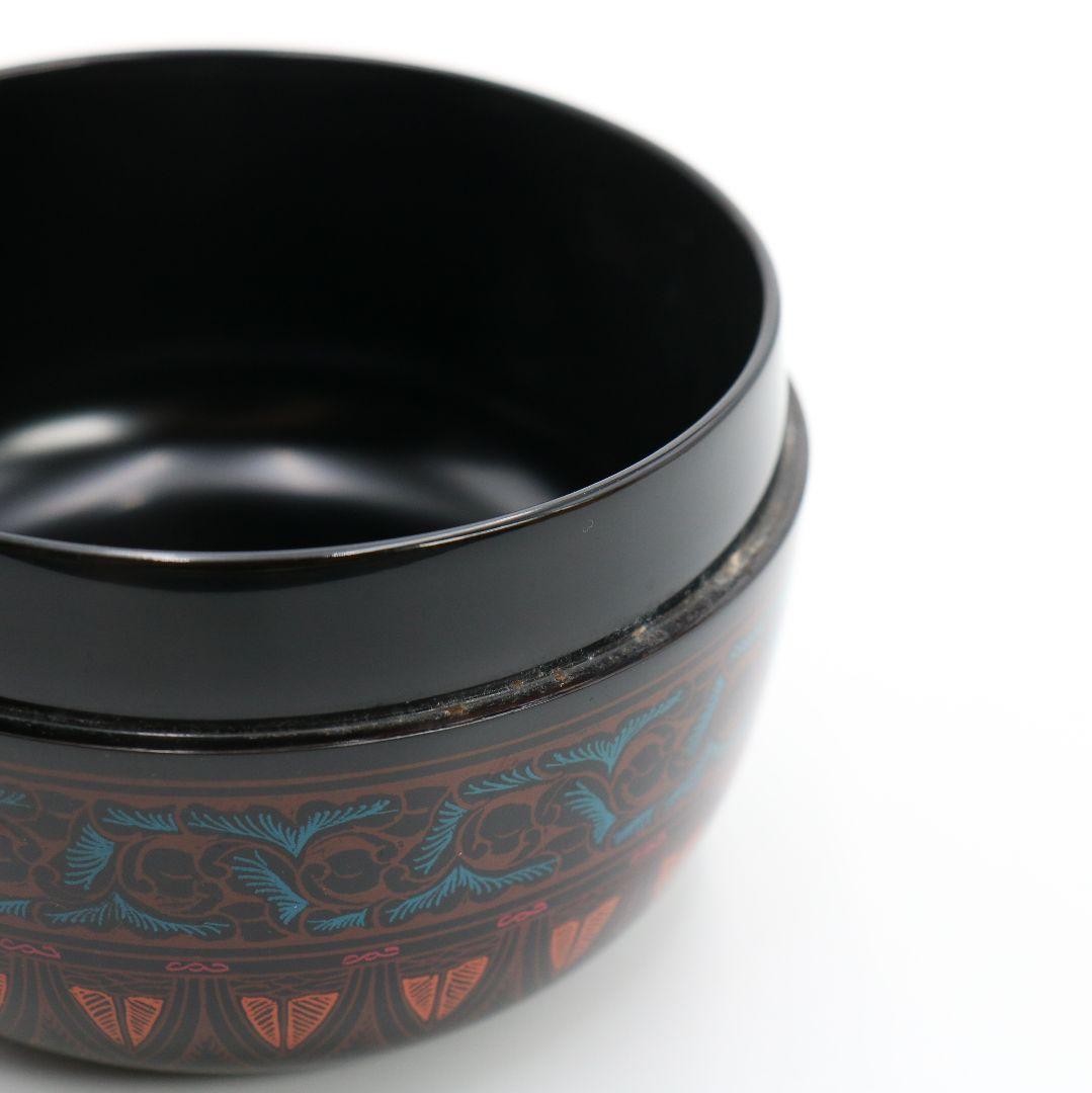 信芳作 蒟醤平棗 讃岐漆芸 茶道具　C404　NT3