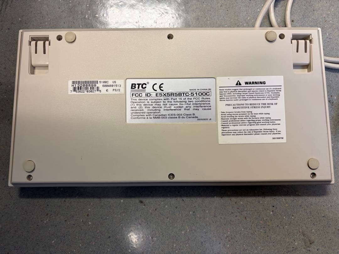 BTC-5100C PS/2 キーボード USB変換ケーブル付き