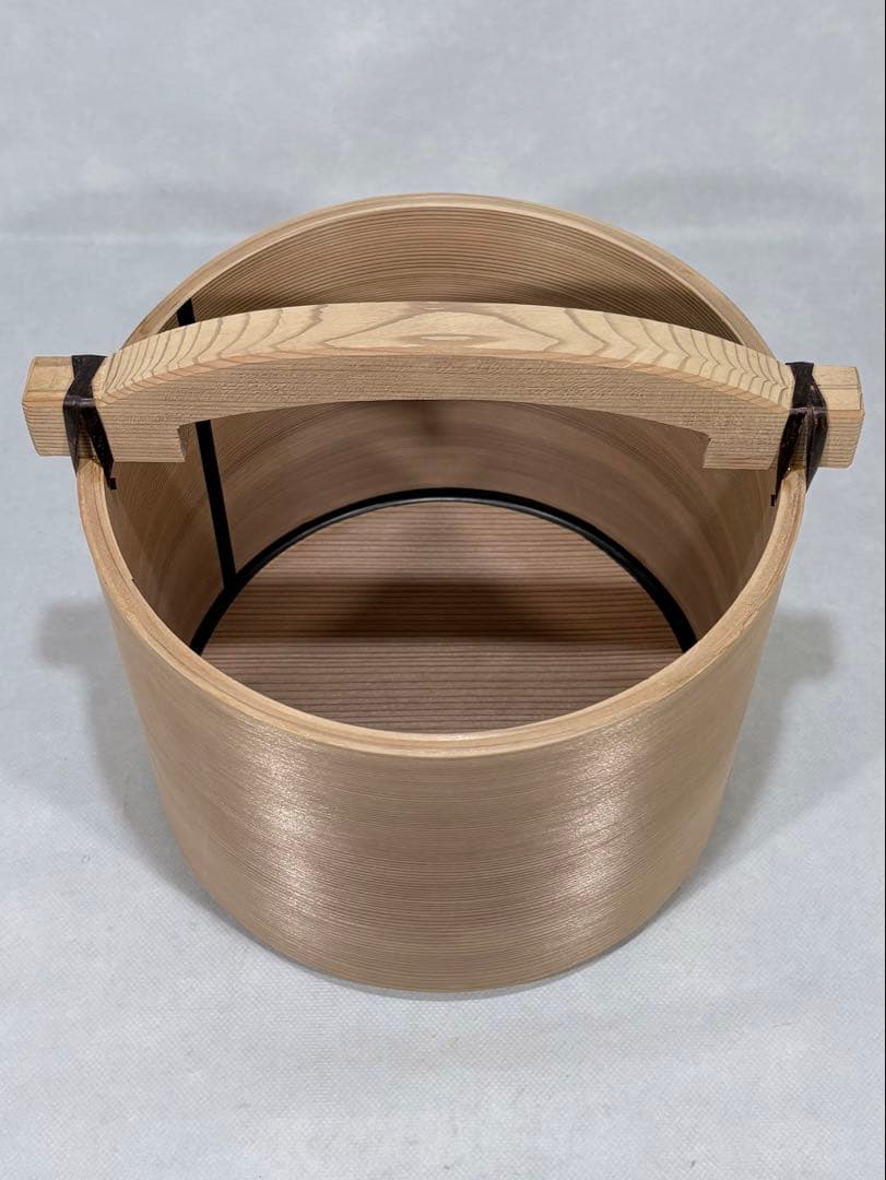 旭明山作　杉曲　湯桶　美品　茶道具　送料込