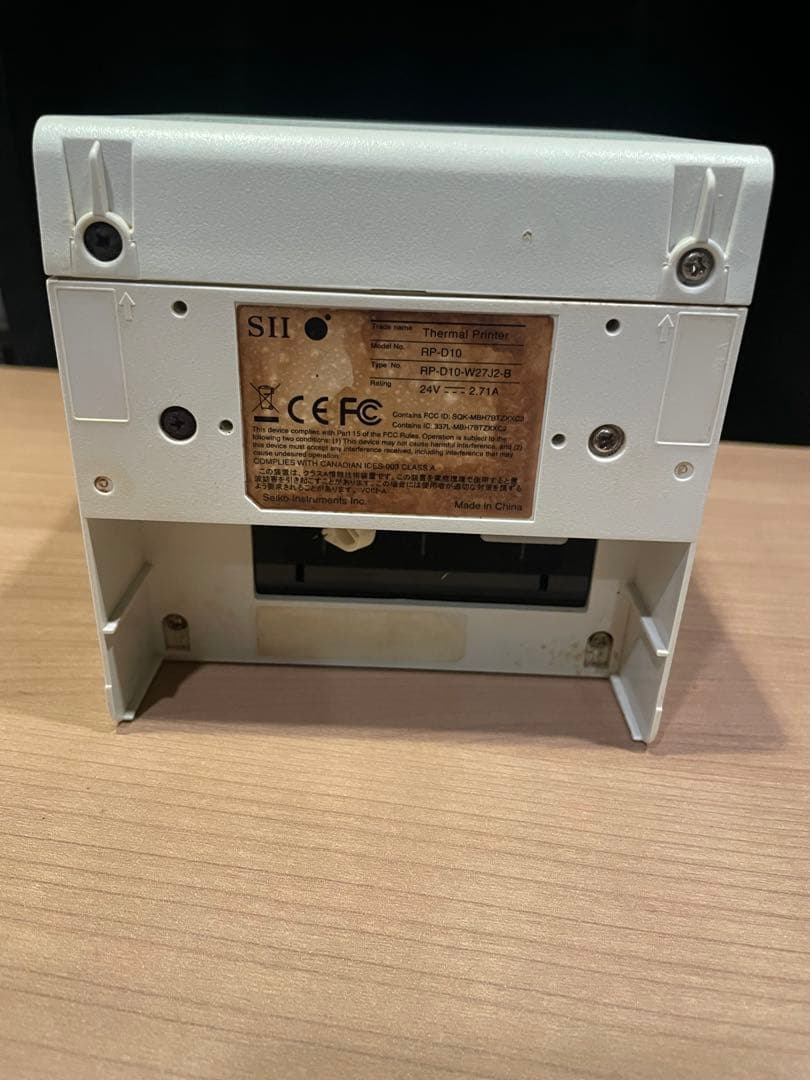 ジャンク品　SII セイコーインスツル RP-D10-W27J2-B