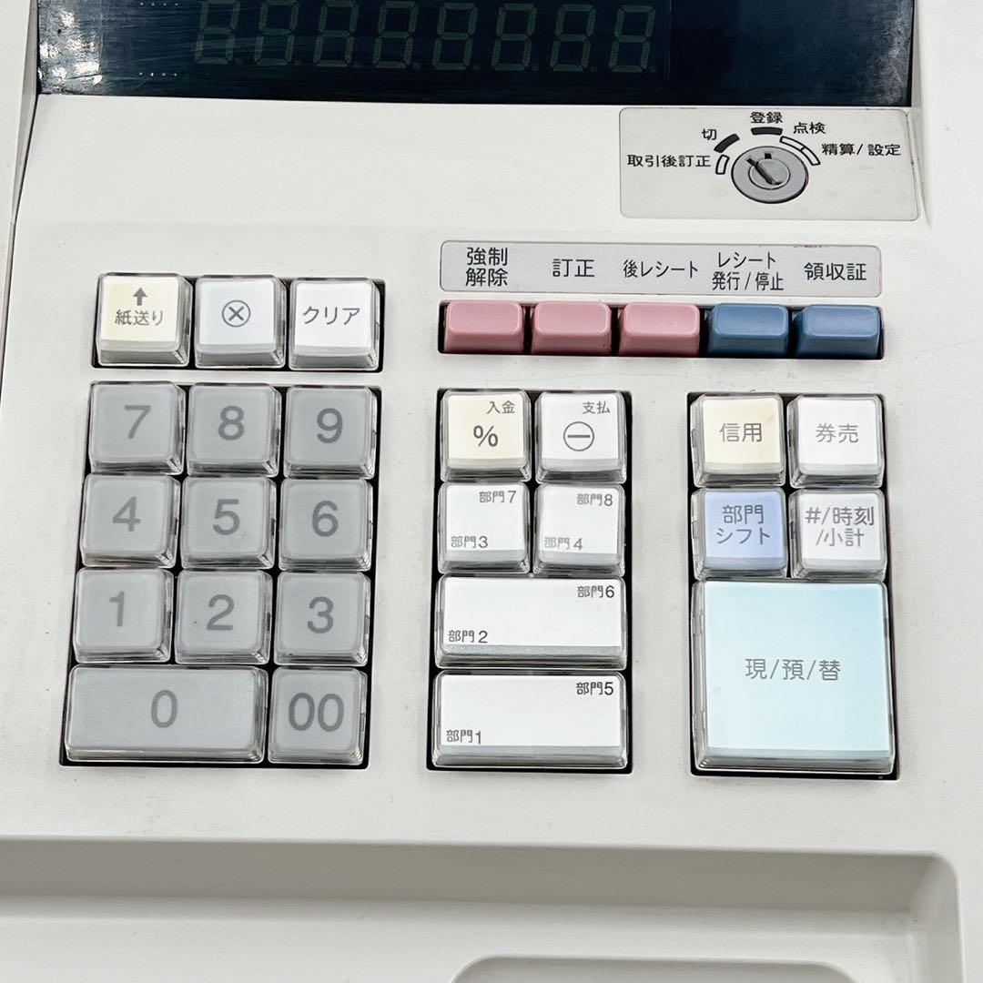 動作確認済SHARP シャープ 電子レジスタ XE-A147 鍵ACアダプタ付き