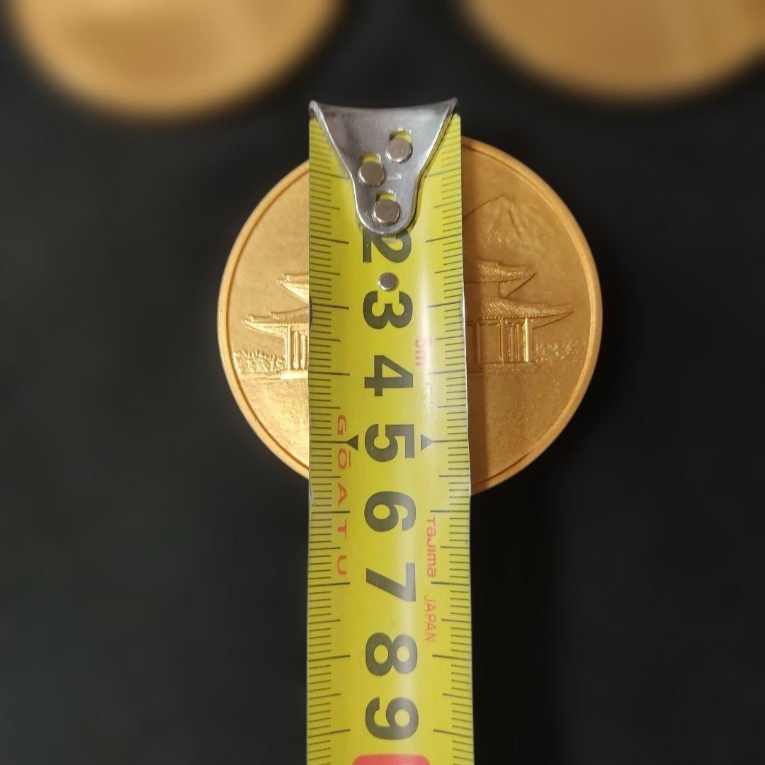 法華講三十万総登山。宗旨建立七百五十年。記念メダル。3個。中古品。
