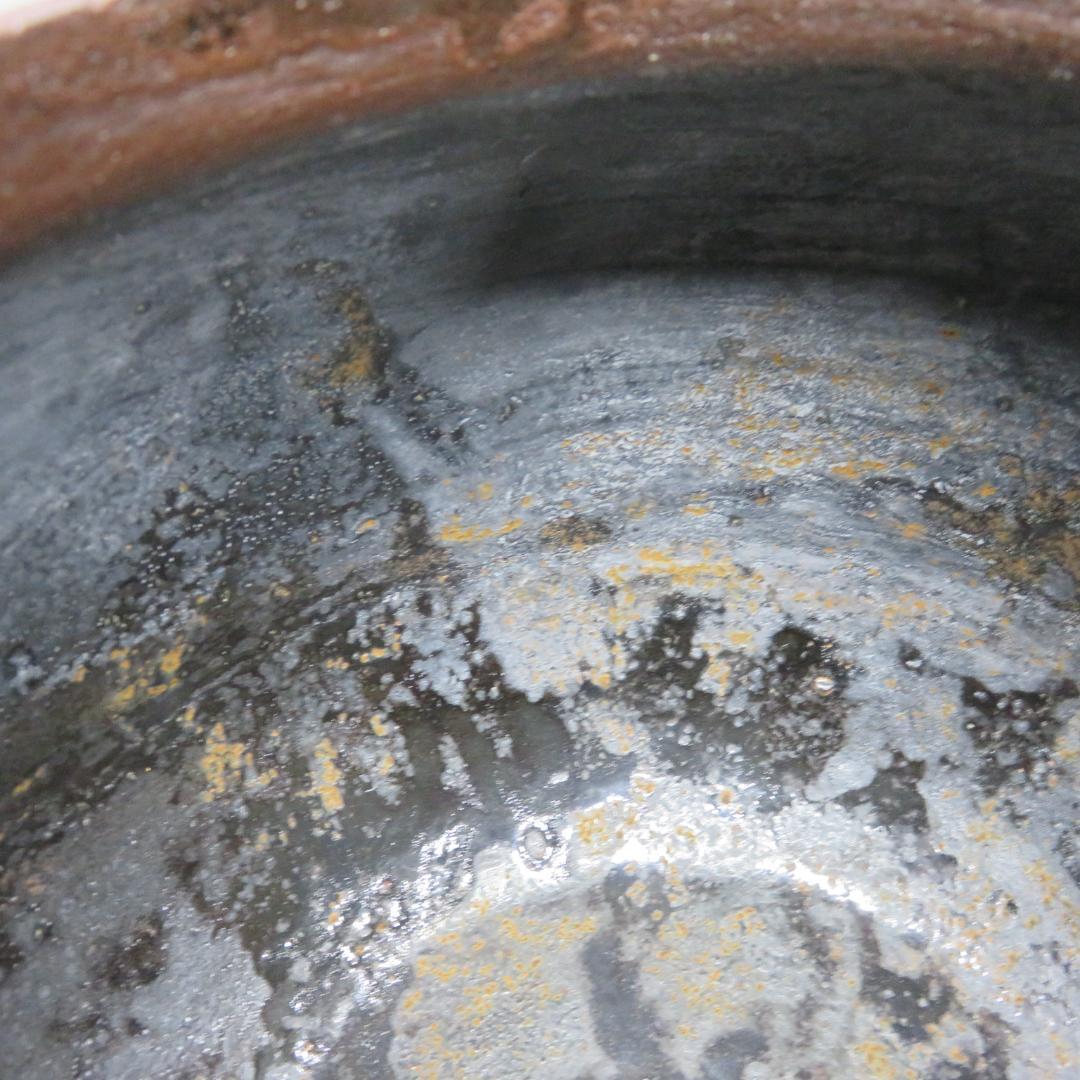 朝鮮風炉 真形釜 左兵衛作 木箱 共箱 茶道具 茶器 茶の湯
