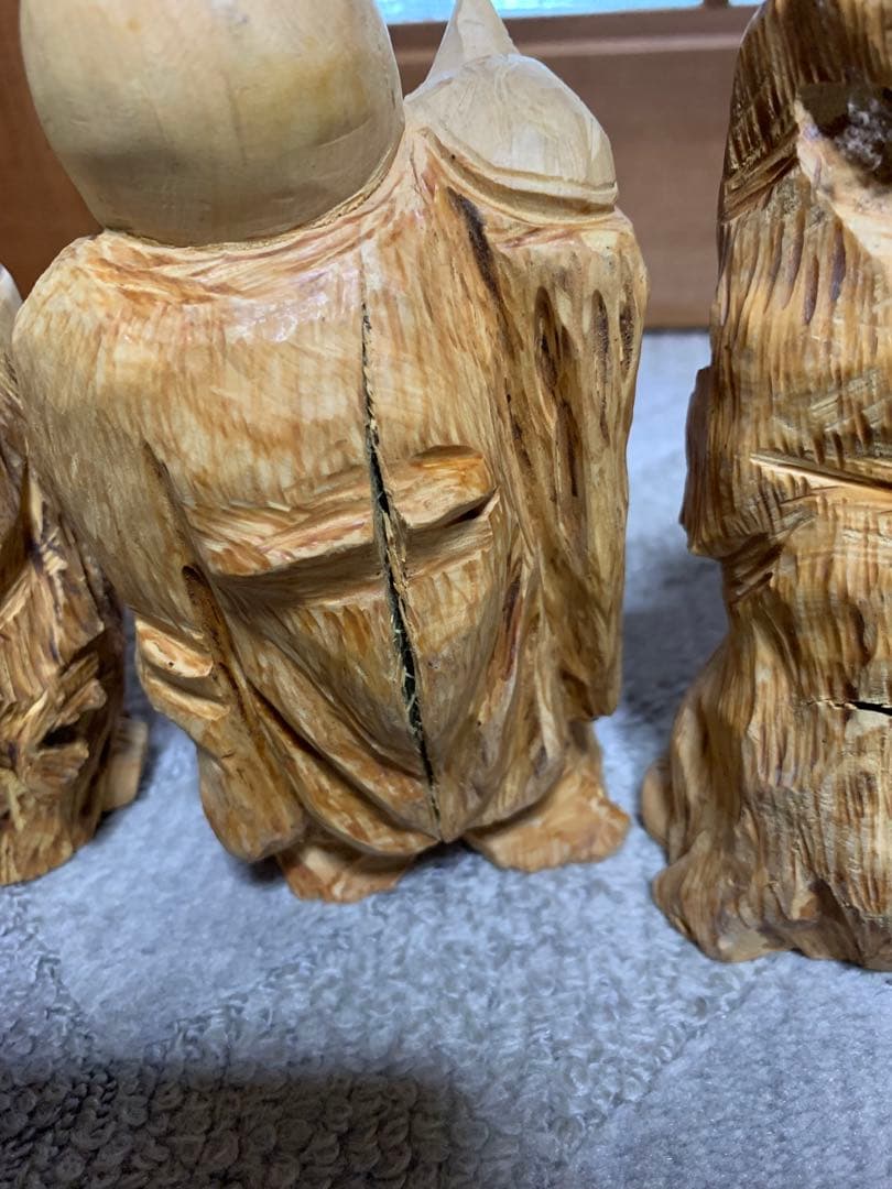 木製 七福神 置物 7体セット　骨董品 アンティーク　縁起物