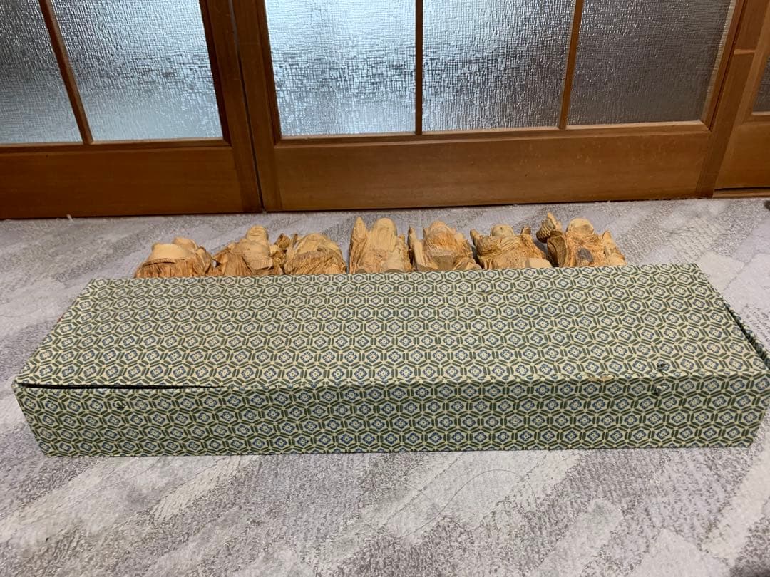 木製 七福神 置物 7体セット　骨董品 アンティーク　縁起物