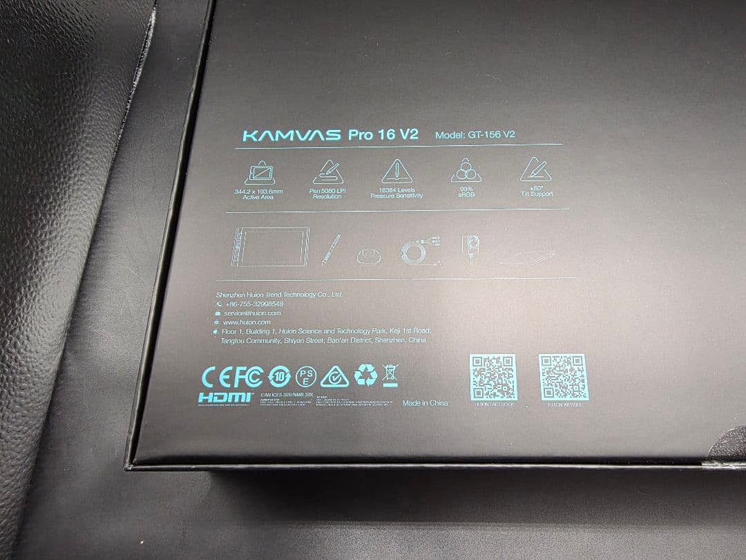 Huion Kamvas Pro 16 V2 液晶ペンタブレット本体