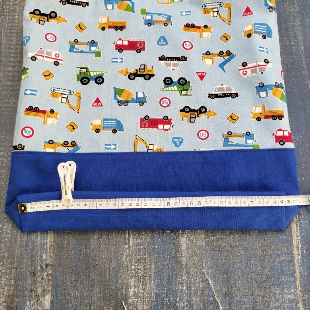 ♬61なかさまオーダー専用☆ハンドメイド☆お気に入りはたらく車たちライトブルー