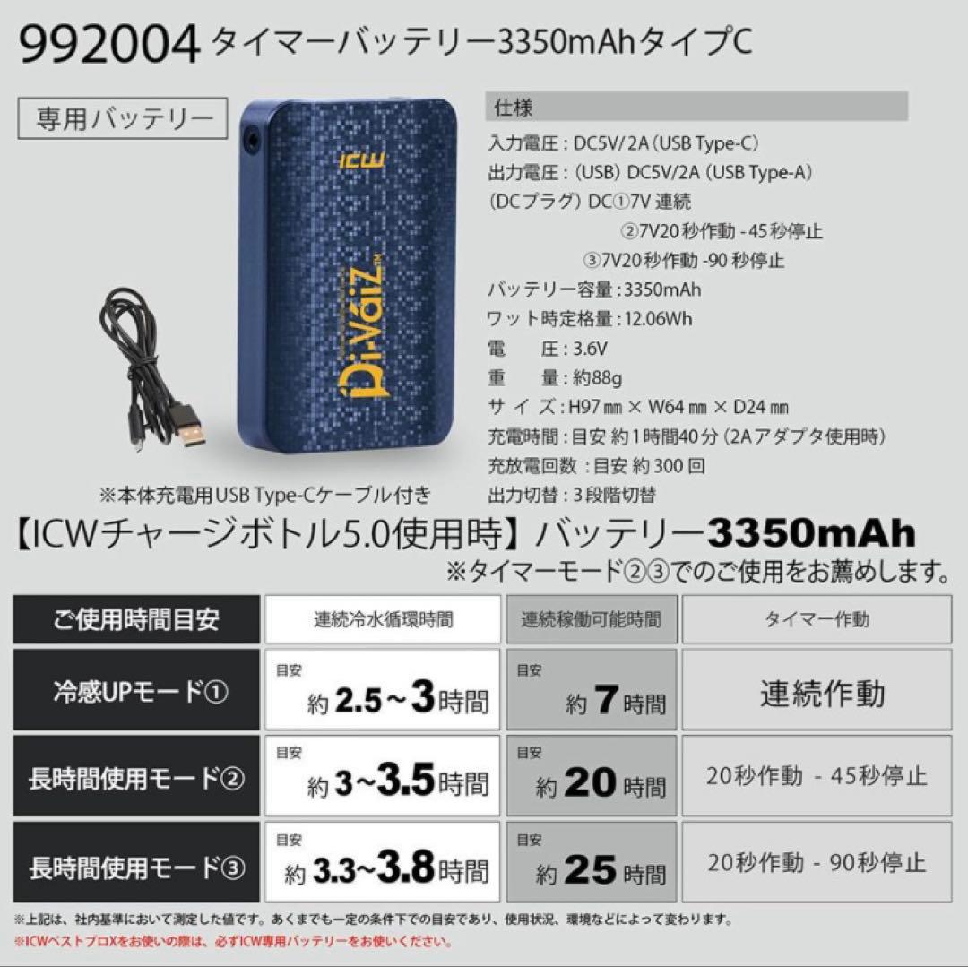 HOP-SCOT クール水冷ベスト 動作確認試着のみ極美品 空調服