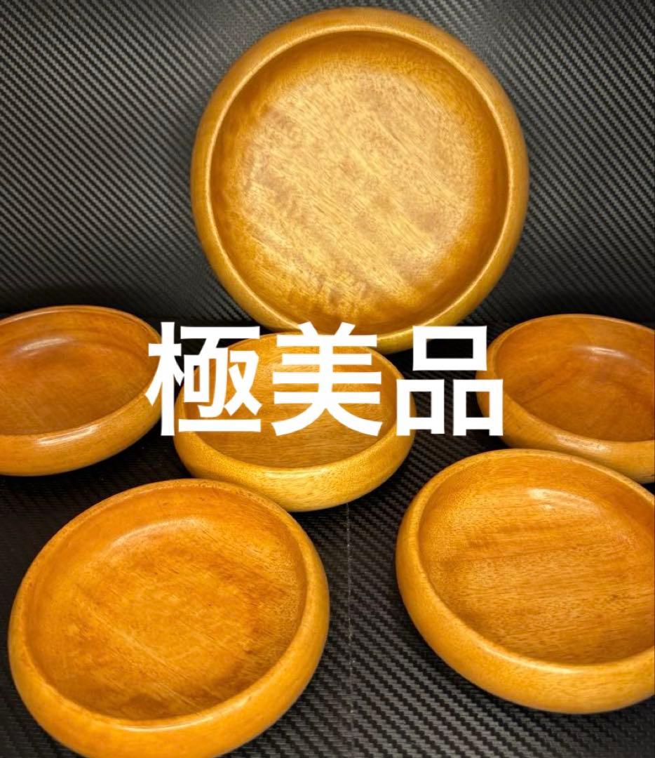 希少・超お得‼️高級 木彫 伝統工芸品 皿セット 6個入り 木工 食器 箱付き