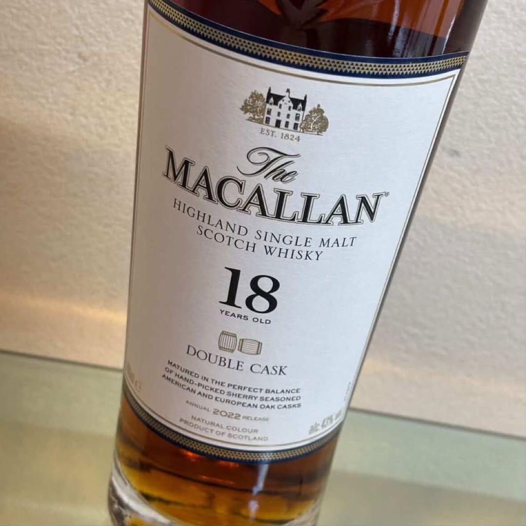 NA5538 未開栓! THEMACALLAN マッカラン ダブルカスク 18年