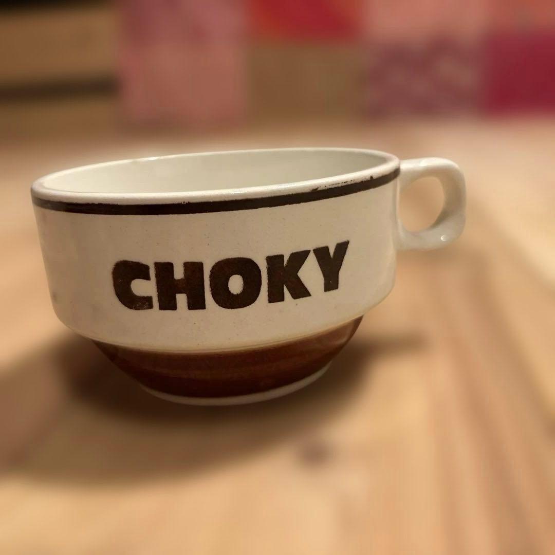 アンティーク　CHOKY スタッキング マグカップ ショッキー 2点セット