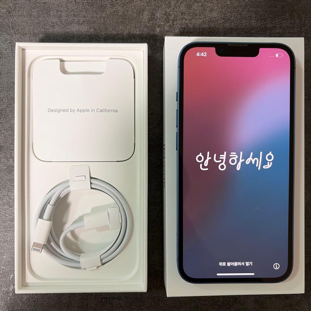 【値下げ交渉可】iPhone13 ブルー 128GB SIMフリー