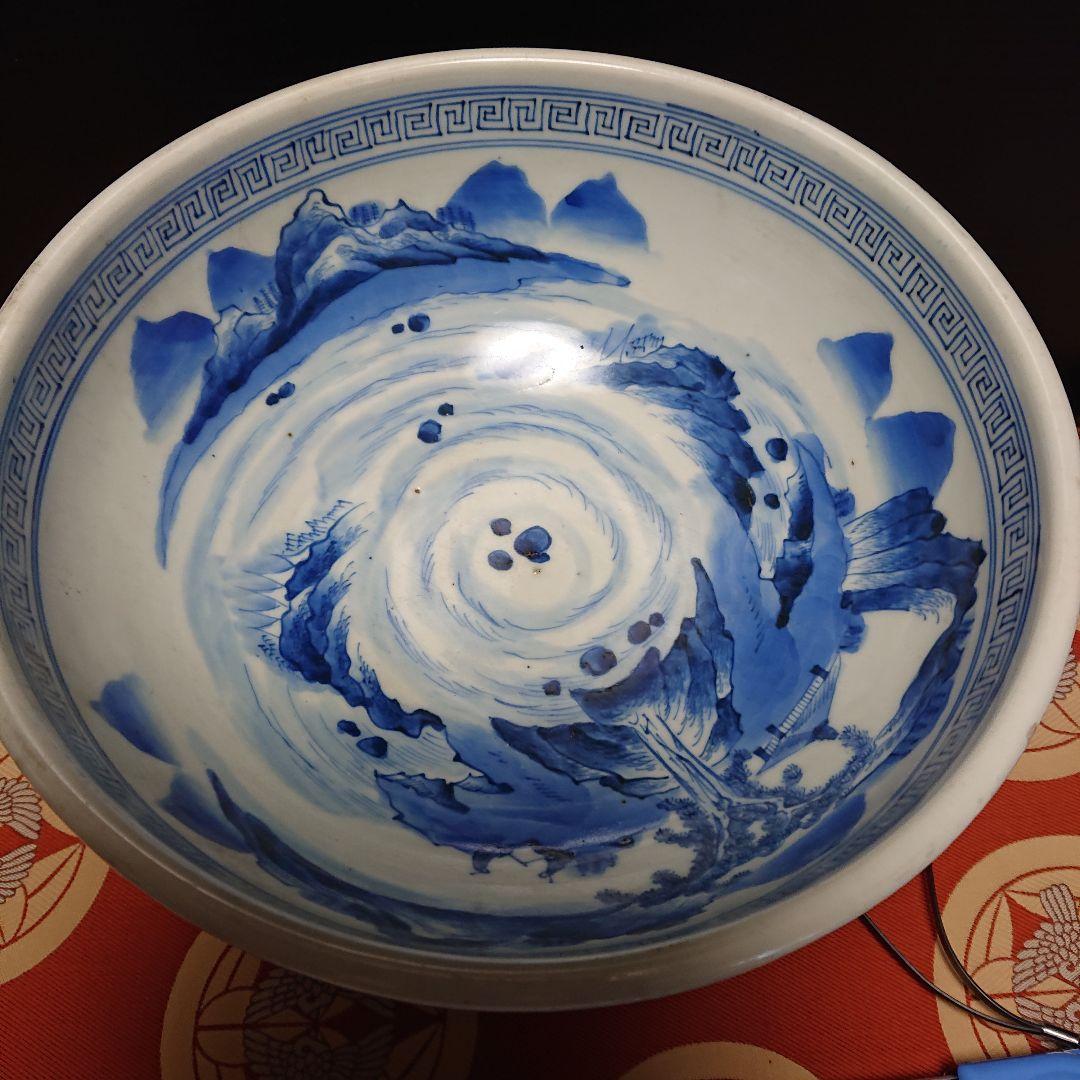 時代物、染付、茶道具、馬上杯特大