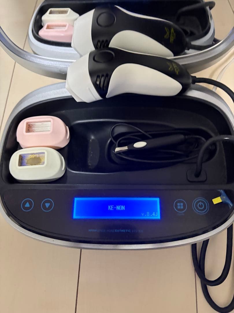 【卓球】箱あり！KE-NON 8.4脱毛器 カートリッジ3個付き