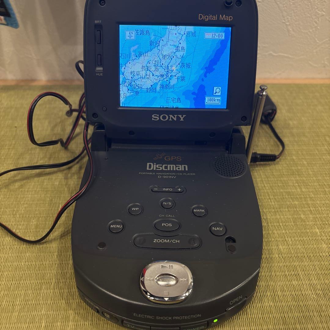ソニー Discman　D-901NV　ポータブルナビゲーション　動作品