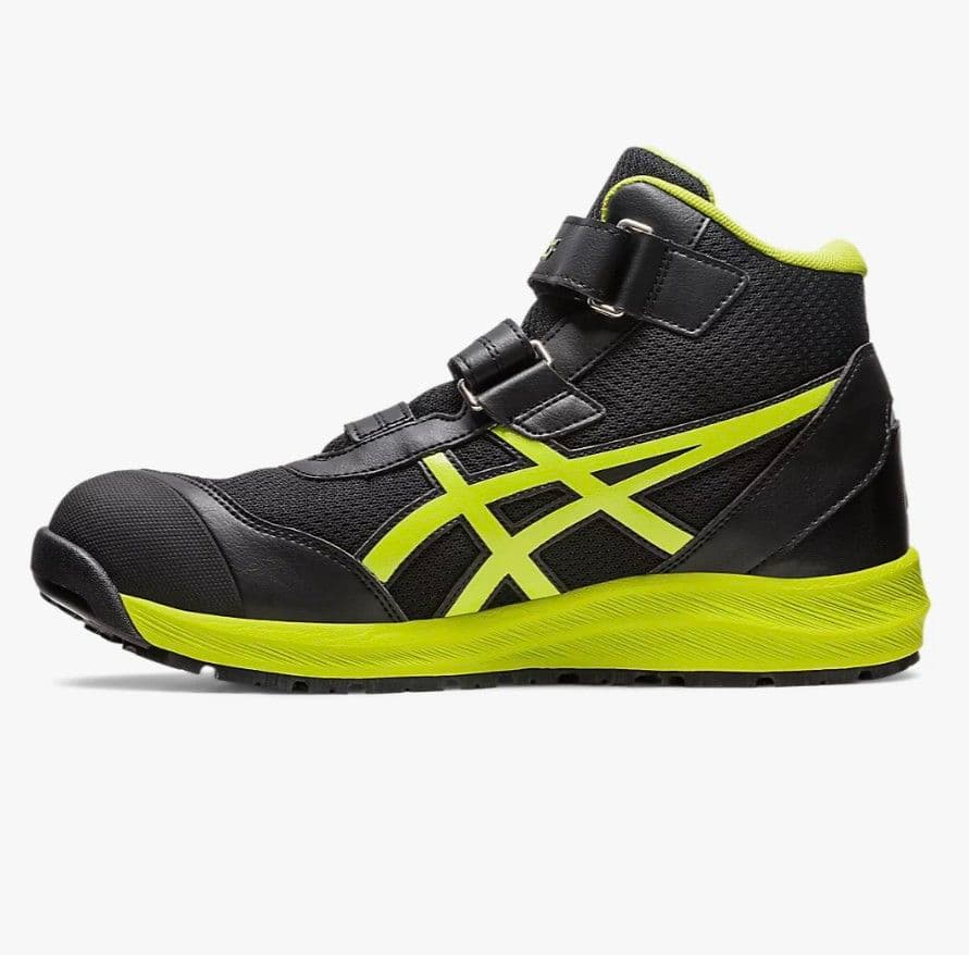 asics CP216 ブラック×ネオンイエロー