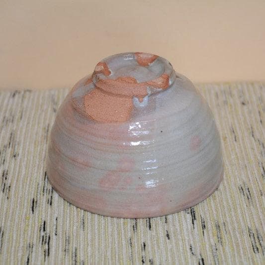 茶道具　鵬雲斎大宗匠箱書　遠州七窯朝日焼　美品　幡師荒土茶碗　十四代松林豊斎