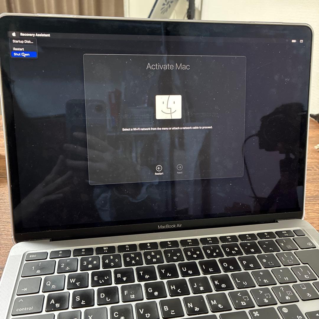 MacBook Air M1 8GB,256GB クリアケース付き
