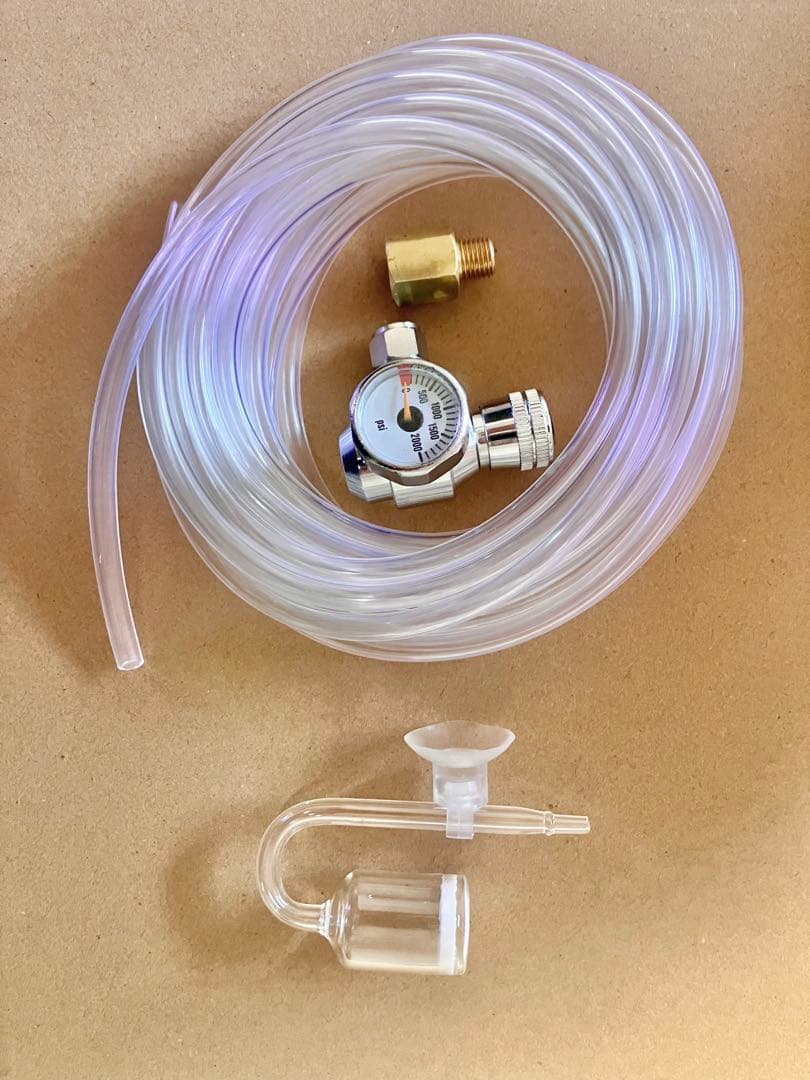 水草水槽 CO2添加システム 1/2-20UNF3/8-24UNF ボンベ対応