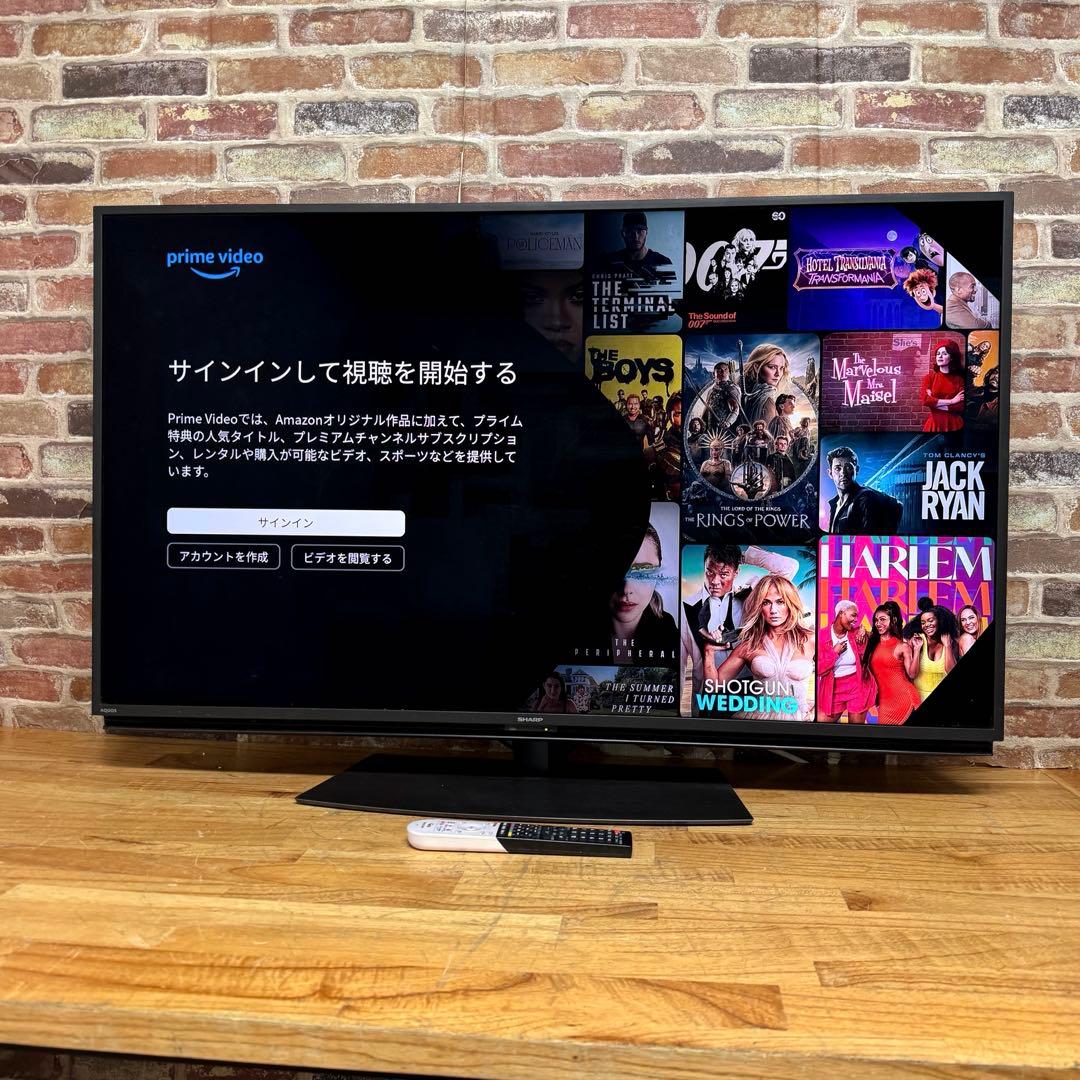 シャープ 50V型 4K 液晶テレビ AQUOS 4T-C50BL1 動画アプリ