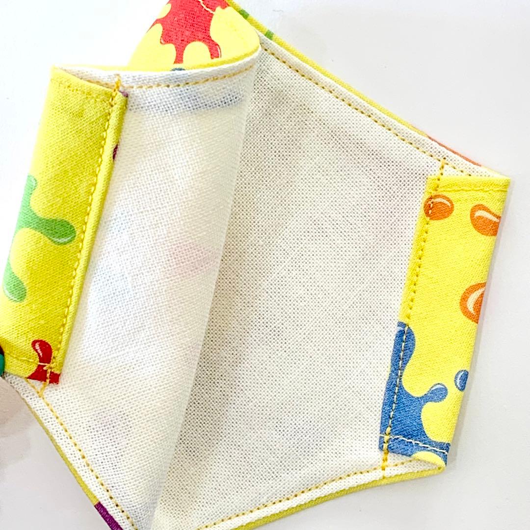No.533 オーダーマスク　ペンキ　インク　スプラ　ハンドメイド　キッズマスク