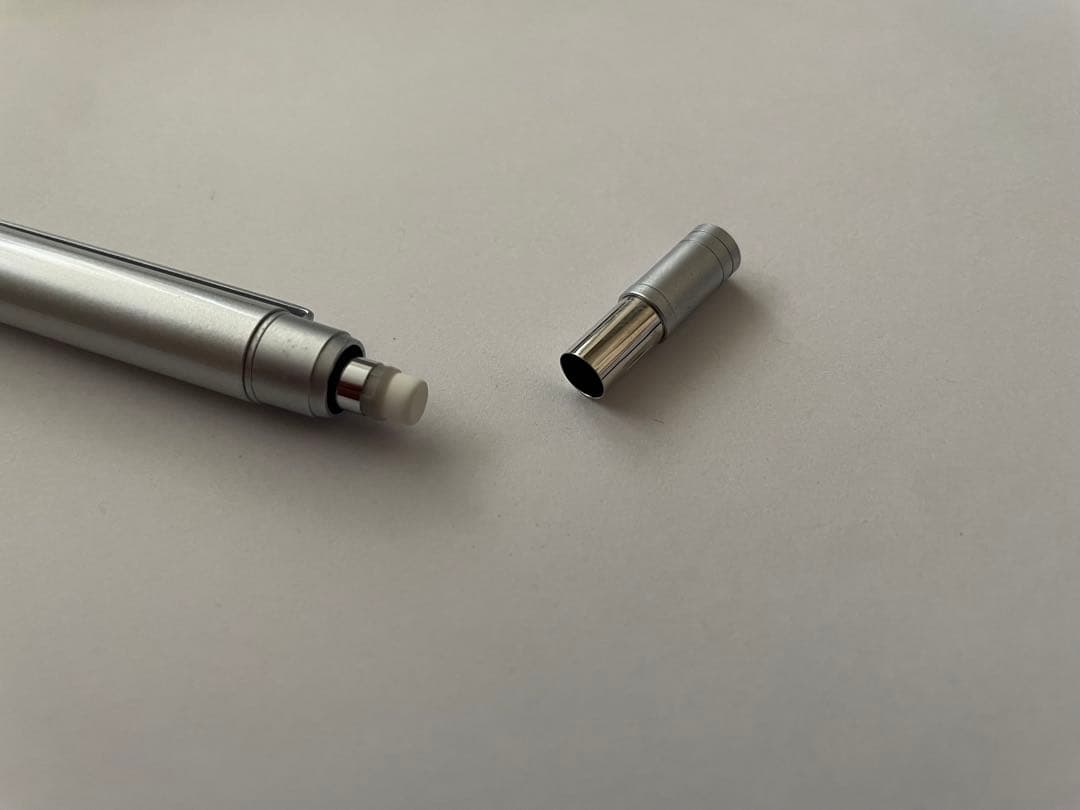 廃盤 PILOTオートマック シルバー0.5 シャーペン ケース付き
