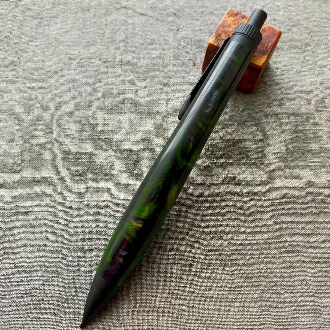 【幻影】　レジン　ハンドメイド　シャープペン　0.5mm　ブラック
